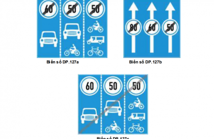 Nhóm biển báo cấm: Biển số DP.127 có ý nghĩa gì?