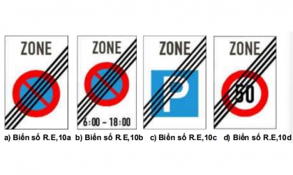 Nhóm biển hiệu lệnh: Biển hết hiệu lực khu vực có ý nghĩa gì?