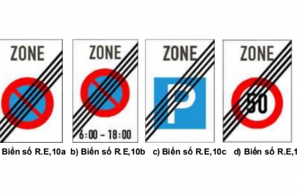 Nhóm biển hiệu lệnh: Biển hết hiệu lực khu vực có ý nghĩa gì?