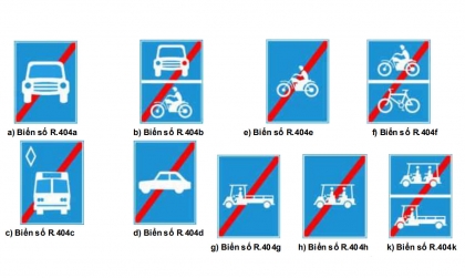 Nhóm biển hiệu lệnh: Biển số R.404 có ý nghĩa gì?