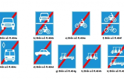 Nhóm biển hiệu lệnh: Biển số R.404 có ý nghĩa gì?