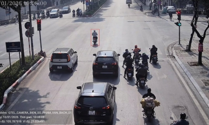 Danh sách các trường hợp vượt đèn đỏ tại nội đô và quá tốc độ trên cao tốc Nội bài - Lào Cai bị camera AI phát hiện trong ngày 10/1/2026