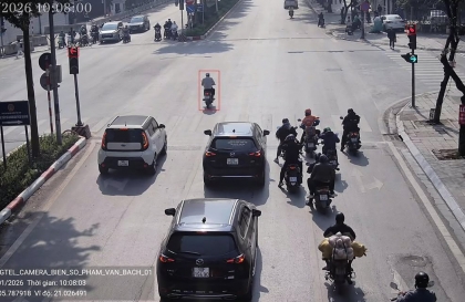 Danh sách các trường hợp vượt đèn đỏ tại nội đô và quá tốc độ trên cao tốc Nội bài - Lào Cai bị camera AI phát hiện trong ngày 11/1/2026