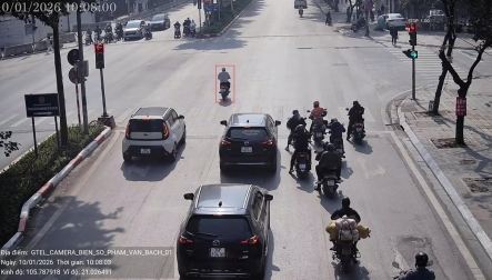 Danh sách các trường hợp vượt đèn đỏ tại nội đô và quá tốc độ trên cao tốc Nội bài - Lào Cai bị camera AI phát hiện trong ngày 11/1/2026