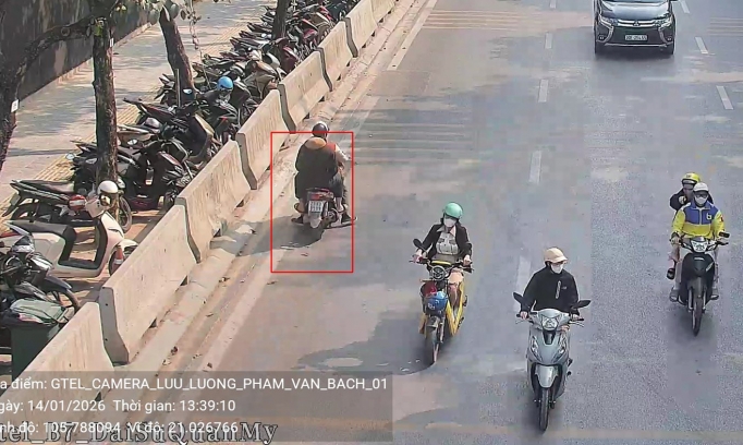  Danh sách các trường hợp vượt đèn đỏ tại nội đô bị camera AI phát hiện trong ngày 15/1/2026