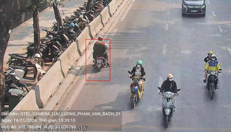 Danh sách các trường hợp vượt đèn đỏ tại nội đô bị camera AI phát hiện trong ngày 15/1/2026