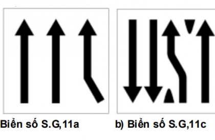 Nhóm biển phụ: Biển số S.G,11 có ý nghĩa gì?