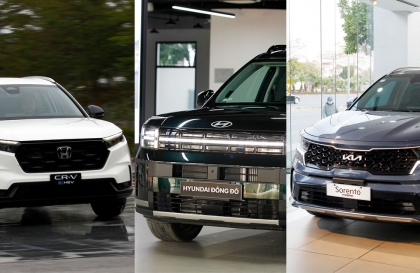 Honda CR-V, Hyundai Santa Fe và KIA Sorento: Mẫu Hybrid nào phù hợp nhất với bạn?