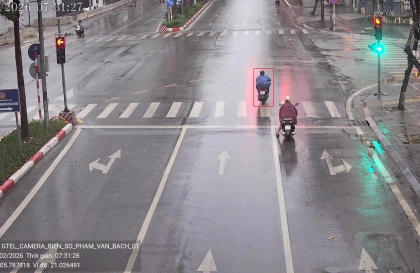 Các trường hợp vượt đèn đỏ và quá tốc độ bị camera AI phát hiện trong ngày 23/2/2026 tại nội đô Hà Nội và cao tốc NB-LC