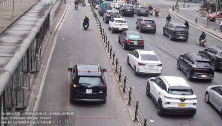 Danh sách 69 trường hợp vượt đèn đỏ bị camera AI phát hiện trong ngày 1/2/2026 tại nội đô Hà Nội