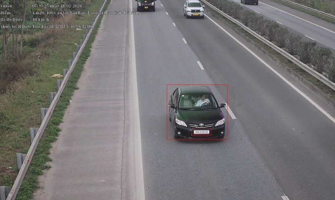 Các trường hợp vượt đèn đỏ và quá tốc độ bị camera AI phát hiện trong ngày 19/2/2026 tại nội đô Hà Nội và cao tốc NB-LC