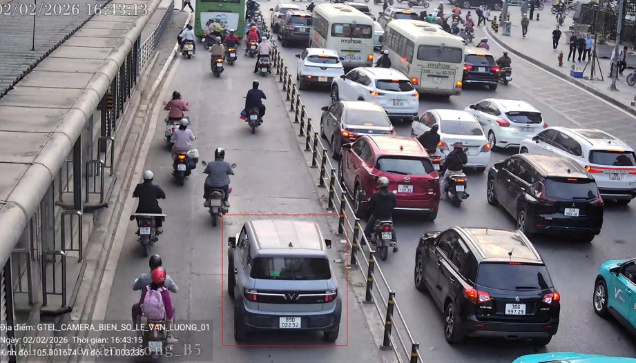 Danh sách 30 trường hợp vượt đèn đỏ bị camera AI phát hiện trong ngày 3/2/2026 tại nội đô Hà Nội