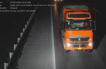 Các trường hợp vượt đèn đỏ bị camera AI phát hiện trong ngày 22/2/2026 tại nội đô Hà Nội