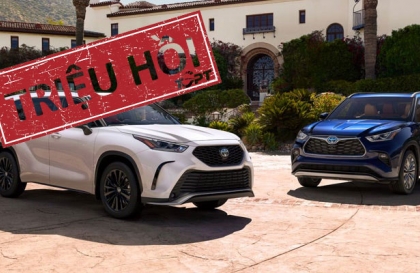 Toyota triệu hồi hơn nửa triệu chiếc Highlander do lỗi hàng ghế thứ 2