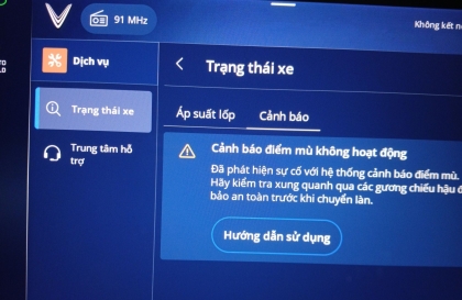 VinFast VF 6 báo lỗi này thì nên xử lý sao?