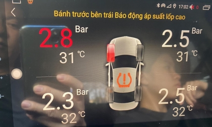 Cho em hỏi về áp suất lốp xe Mitsubishi Outlander với!