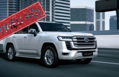 Triệu hồi gần 700 chiếc Toyota Land Cruiser tại Việt Nam vì lỗi điều khiển hộp số