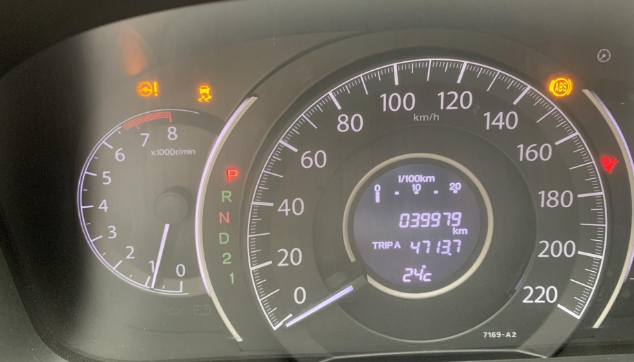 Xin chỉ giáo lỗi trên đồng hồ xe Honda CR-V như này với!