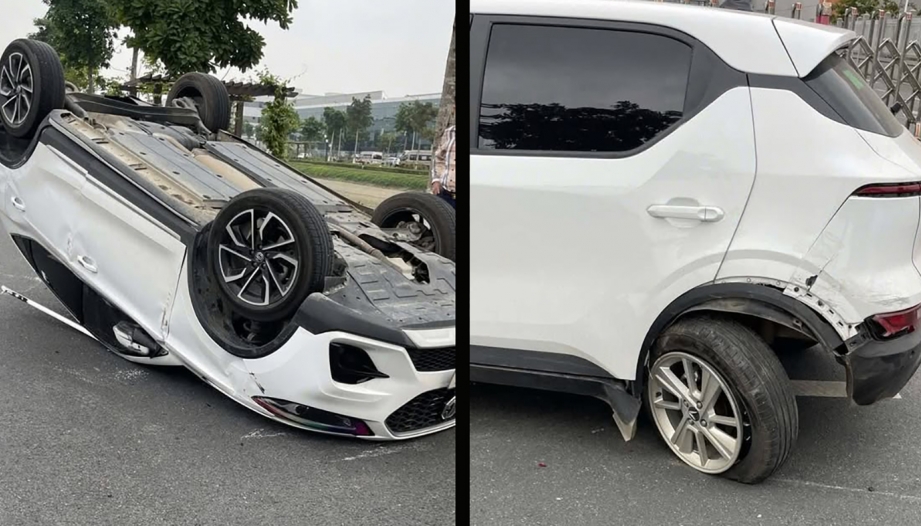 Clip TNGT: Dừng giữa đường đón khách, tài xế VinFast VF 5 khiến MG ZS lật ngửa giữa đường