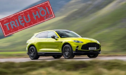Triệu hồi Aston Martin DBX do lỗi cảm biến áp suất lốp