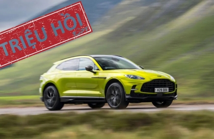 Triệu hồi Aston Martin DBX do lỗi cảm biến áp suất lốp