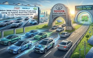 Năm 2026, Chery và Geely chuyển hướng sang xe hybrid, thách thức vị thế của Toyota