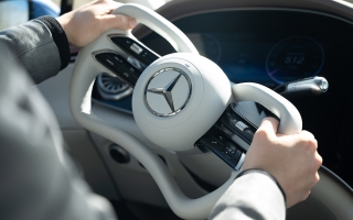 Mercedes-Benz EQS sẽ được trang bị công nghệ lái điện tử steer-by-wire