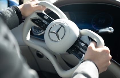 Mercedes-Benz EQS sẽ được trang bị công nghệ lái điện tử steer-by-wire