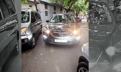 Ý thức Giao thông: Lạ lùng tài xế Mazda CX-5 đi sai còn bắt người khác nhường đường