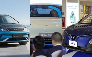 VinFast VF 5 cạnh tranh thế nào với bộ đôi xe điện Trung Quốc Geely EX2 và BYD Dolphin?
