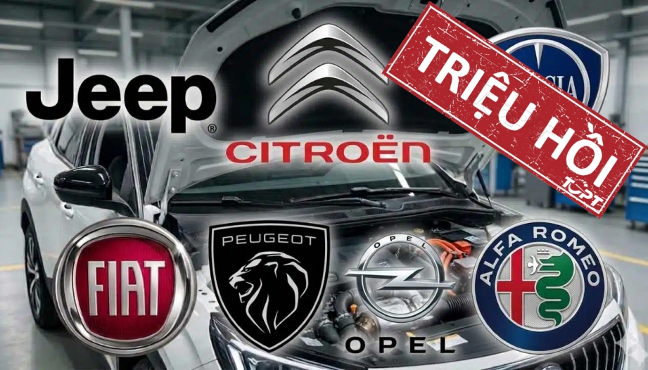 Stellantis triệu hồi hơn 800.000 xe của 7 thương hiệu vì nguy cơ cháy xe