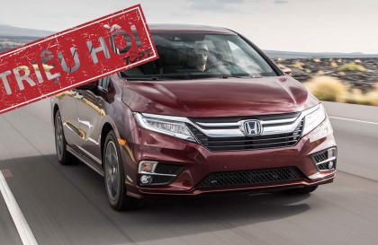 Triệu hồi Honda Odyssey do lỗi túi khí rèm đột nhiên phát nổ