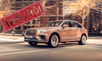 Triệu hồi Bentley Bentayga do nhà sản xuất dán nhầm tem lốp