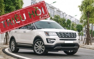 Triệu hồi Ford Explorer tại Việt Nam do lỗi hệ thống treo