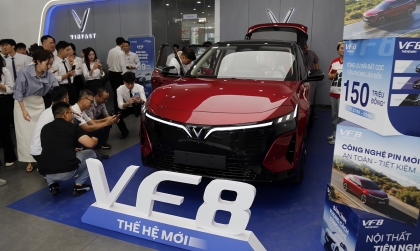 Xe Xanh: VinFast trưng bày phiên bản tiền thương mại, nhận đơn hàng sớm cho VF 8 thế hệ mới