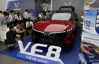 Xe Xanh: VinFast trưng bày phiên bản tiền thương mại, nhận đơn hàng sớm cho VF 8 thế hệ mới