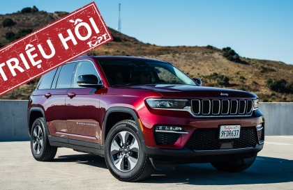 Triệu hồi hơn 61.000 chiếc Jeep Cherokee vì lỗi hệ truyền động