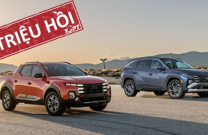 Ba đợt triệu hồi gần 425.000 xe của Hyundai liên quan đến Tucson, Elantra và Santa Cruz...