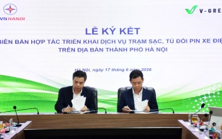 Thế giới 2 bánh: Xe máy điện VinFast sẽ có thêm 10.000 tủ đổi pin xe máy điện khi kết hợp cùng EVN tại Hà Nội