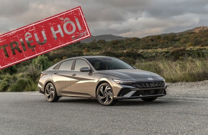 Triệu hồi Hyundai Elantra do lỗi túi khí và bộ điều khiển