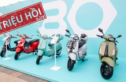 Triệu hồi hàng loạt mẫu Vespa và Piaggio tại Việt Nam vì lỗi đèn pha