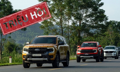 Triệu hồi Ford Everest và Ranger tại Việt Nam do lỗi mô-tơ gạt mưa