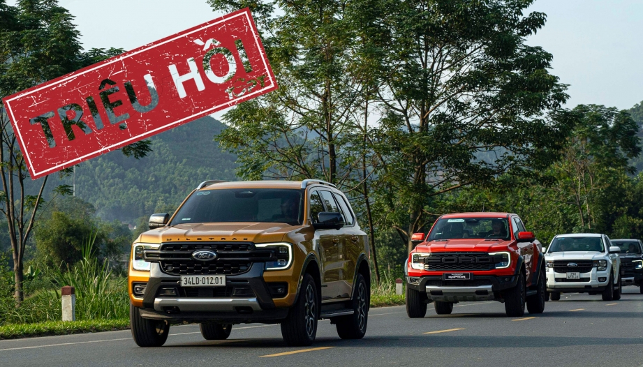 Triệu hồi Ford Everest và Ranger tại Việt Nam do lỗi mô-tơ gạt mưa
