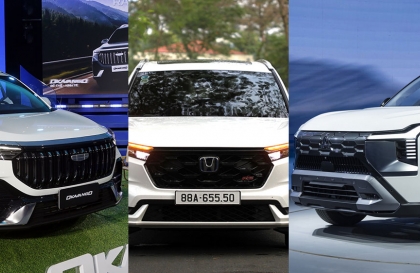 Vừa ra mắt, Geely Okavango cạnh tranh thế nào với Honda CR-V và Mitsubishi Destinator