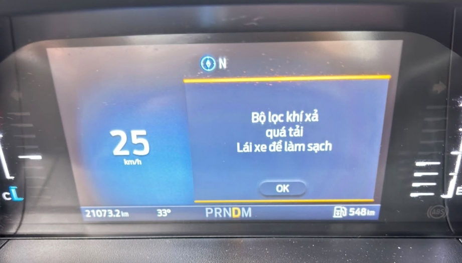 Ford Ranger báo lỗi thế này phải làm gì?