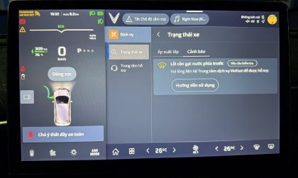Xin giải đáp lỗi gạt mưa trên VinFast VF 8