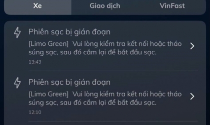 Anh em nào đi Limo Green bị báo lỗi sạc AC không?