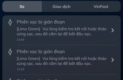 Anh em nào đi Limo Green bị báo lỗi sạc AC không?