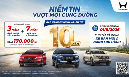 Honda Việt Nam thực hiện chương trình gia hạn ô tô lên 10 năm 