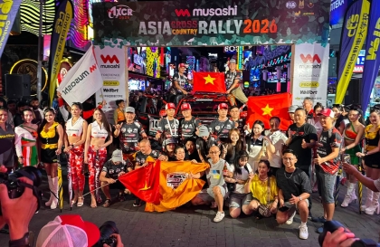 Kết thúc giải Đua xe Việt dã châu Á - AXCR năm 2026: Hai đội Việt Nam đứng ở đâu trên bảng tổng sắp?